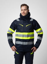 Load image into Gallery viewer, Projob_Gefütterte Funktionsjacke_gelbmarine_Mensch
