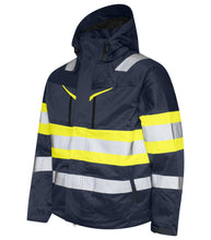Load image into Gallery viewer, Projob_Gefütterte Funktionsjacke_gelbmarine_aktion

