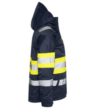 Load image into Gallery viewer, Projob_Gefütterte Funktionsjacke_gelbmarine_rechtss
