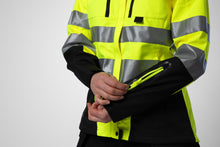 Lade das Bild in den Galerie-Viewer, Projob Gefütterte Softshell Damenjacke gelbmarine aktion
