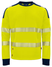 Load image into Gallery viewer, Projob Sweatshirt klasse 3/2 gelbmarine vorne

