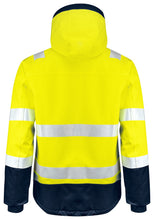 Load image into Gallery viewer, Projob funktionsjacke Klasse 3 gelb/marine hinten
