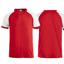 Load image into Gallery viewer, Edelweiss raglan T-shirt, red / white, 
