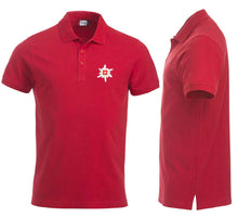 Load image into Gallery viewer, Rotes Polo mit Edelweiss Brust
