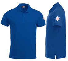 Load image into Gallery viewer, Polo Royal Blue mit Edelweiss
