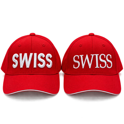 Cappellino da baseball SWISS ricamato
