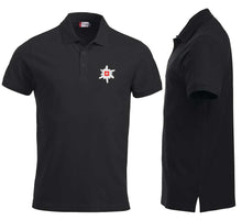 Carica l&#39;immagine nel visualizzatore di Gallery, Polo Schwarz mit Edelweiss Brust
