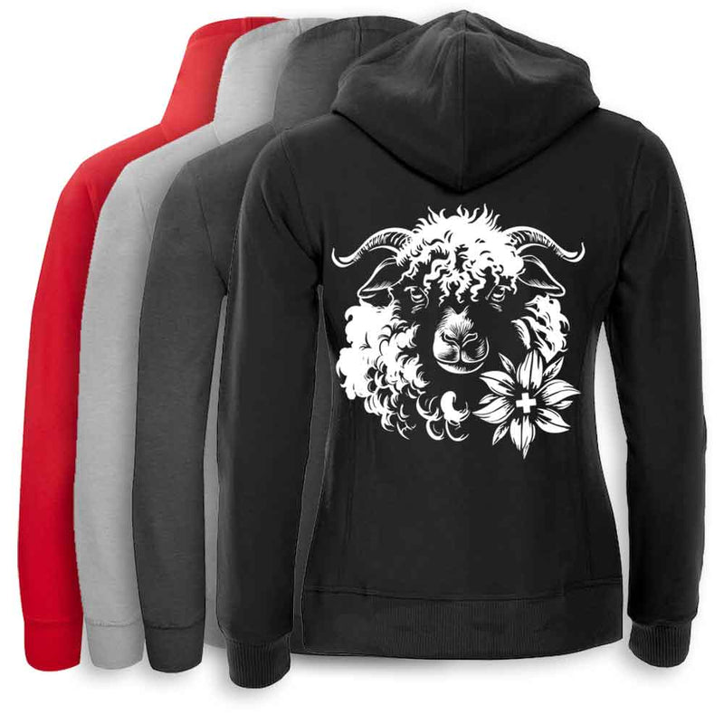 Kapuzenjacke Damen mit Schwarznasenschaf