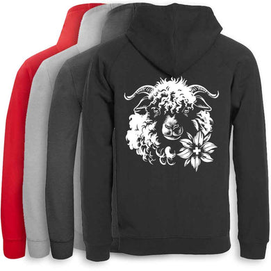 Kapuzenjacke Schwarznasenschaf Unisex