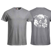 Lade das Bild in den Galerie-Viewer, T-Shirt Walliser Schwarznasenschaf, Graumeliert, Rücken gross
