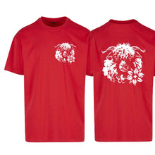 Lade das Bild in den Galerie-Viewer, Oversize T-Shirt Schwarznasenschaf, Rot, Brust klein &amp; Rücken gross
