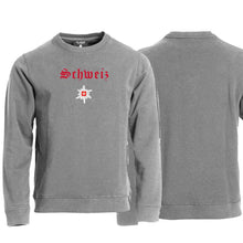 Charger l&#39;image dans la galerie, Pullover Grau, Schweiz mit Edelweiss
