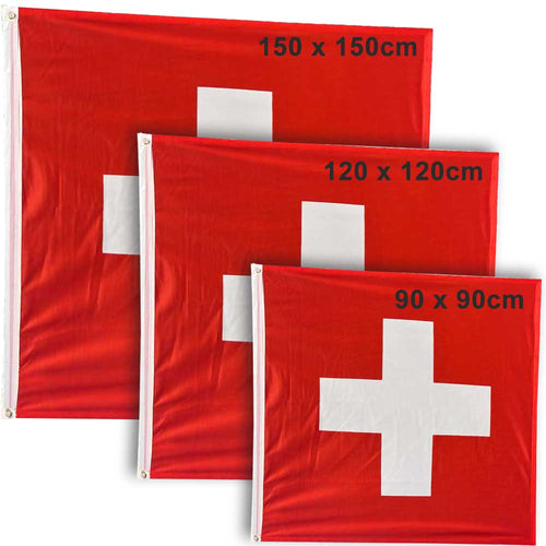 Bandiera svizzera 90, 120 o 150 cm