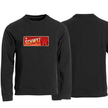 Load image into Gallery viewer, Pullover Schwarz, Kanton Schwyz Wappen / Schild
