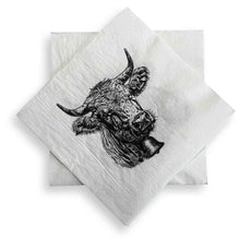 Carica l'immagine nel visualizzatore di Gallery, Tovaglioli di carta "Mucca e marmotta" - Confezione da 20
