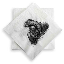 Carica l'immagine nel visualizzatore di Gallery, Tovaglioli di carta "Mucca e marmotta" - Confezione da 20
