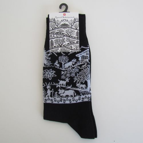 Socken Alpaufzug breit