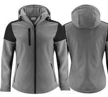 Load image into Gallery viewer, Softshell Damen Activwear Prime Grau Schwarz
