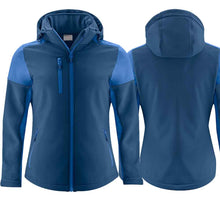 Lade das Bild in den Galerie-Viewer, Softshell Damen Activwear Prime Marine Kobald
