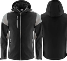 Carica l&#39;immagine nel visualizzatore di Gallery, Softshell Herren Activwear Prime Schwarz Grau
