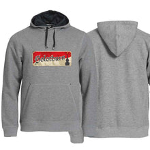 Load image into Gallery viewer, Hoodie Grau, Kanton Solothurn Wappen / Schild
