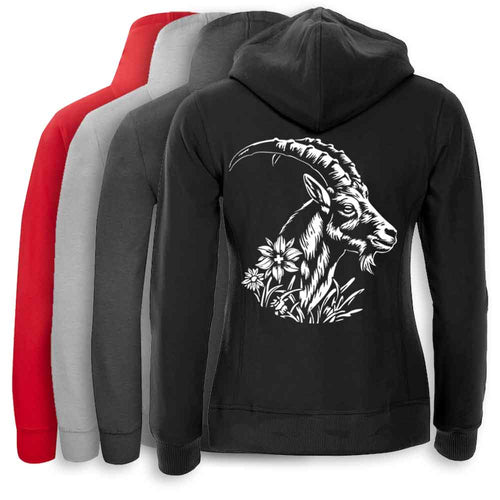 Kapuzenjacke Steinbock Damen