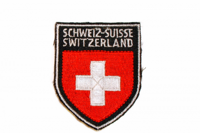 Distintivo in tessuto con croce svizzera