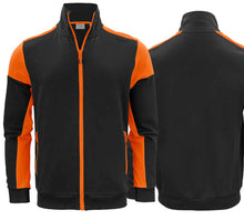 Carica l&#39;immagine nel visualizzatore di Gallery, Sweaterjacke in Schwarz Orange
