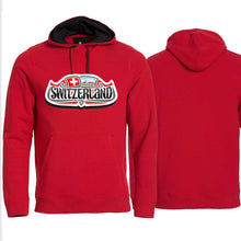 Load image into Gallery viewer, Hoodie Rot, Switzerland Schild
