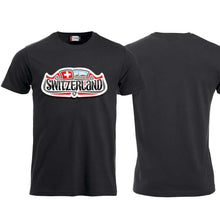 Load image into Gallery viewer, T-Shirt Schwarz, Switzerland Schild

