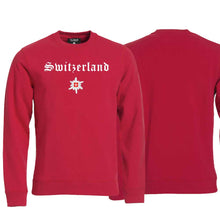 Charger l&#39;image dans la galerie, Pullover Rot, Switzerland mit Edelweiss
