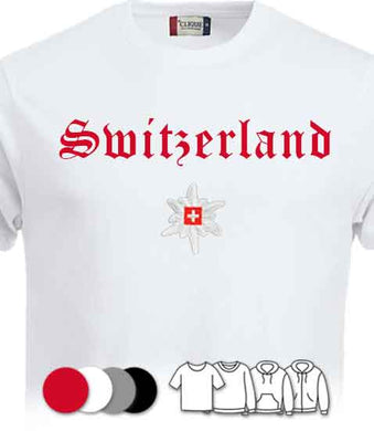 Switzerland motif with edelweiss