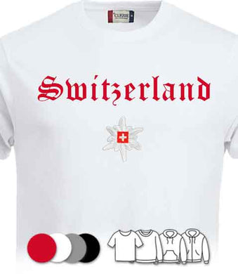 Motif Switzerland avec edelweiss