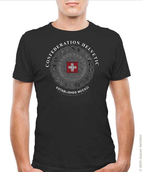 T-Shirt Anthrazit Confederation