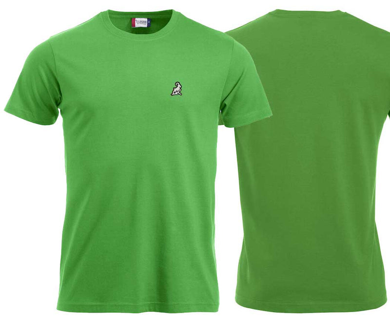 Premium T-Shirt Unisex Apfelgrün Logo 