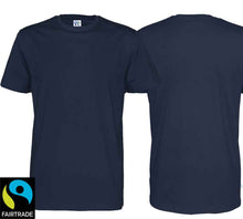 Load image into Gallery viewer, T-Shirt Navy Bio Baumwolle und Fairtrade Zertifiziert
