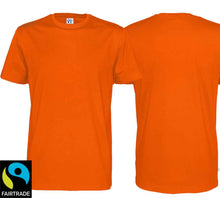 Load image into Gallery viewer, T-Shirt Orange Bio Baumwolle und Fairtrade Zertifiziert
