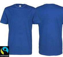 Lade das Bild in den Galerie-Viewer, T-Shirt Royal Blue Bio Baumwolle und Fairtrade Zertifiziert
