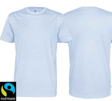 Lade das Bild in den Galerie-Viewer, T-Shirt Sky Blue, Bio Baumwolle und Fairtrade Zertifiziert
