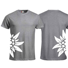 Load image into Gallery viewer, Edelweiss T-shirt, gray, large side
