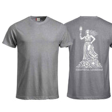 Charger l'image dans la galerie, T-Shirt Helvetia Libertas, Graumeliert, Rücken
