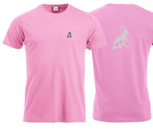 Charger l&#39;image dans la galerie, Premium T-Shirt Unisex Hellpink, Logo Rücken
