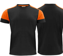 Carica l&#39;immagine nel visualizzatore di Gallery, T-Shirt Herren Printer Prime Schwarz Orange
