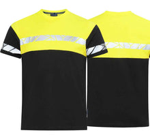 Carica l&#39;immagine nel visualizzatore di Gallery, T-Shirt Projob Progres Herren Gelb Schwarz

