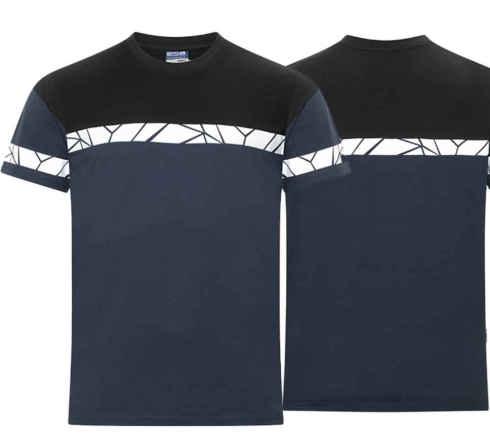 T-Shirt Projob Progres Herren Navy
