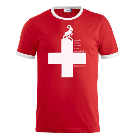 Maglietta Raglan Nome Croce svizzera Landjäger