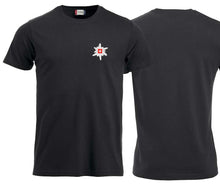 Charger l&#39;image dans la galerie, Premium T-Shirt Unisex Schwarz, mit edelweiss
