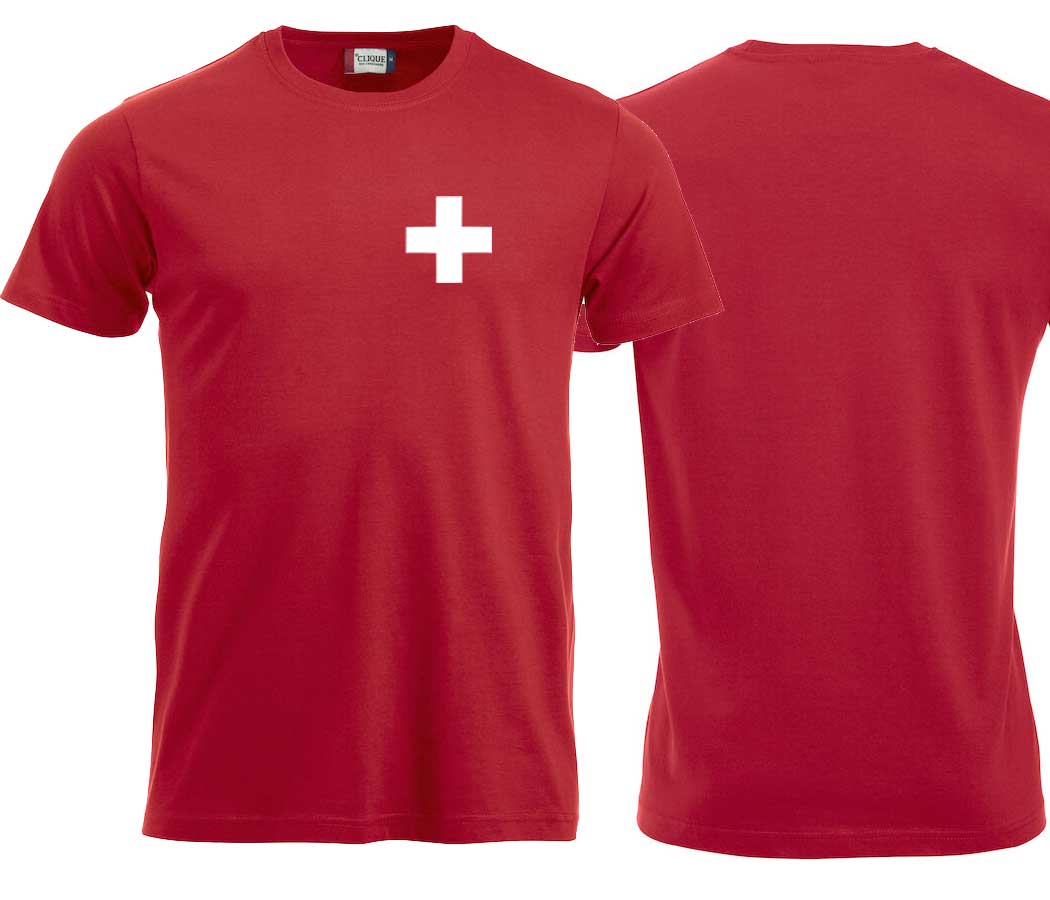 T-Shirt mit Schweizerkreuz
