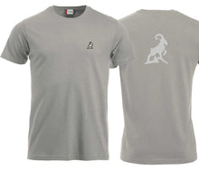 Carica l&#39;immagine nel visualizzatore di Gallery, Premium T-Shirt Unisex Silber, Logo Rücken
