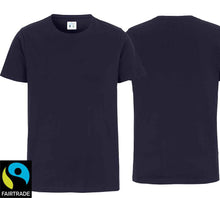 Lade das Bild in den Galerie-Viewer, Stretch T-Shirt Navy Fairtrade
